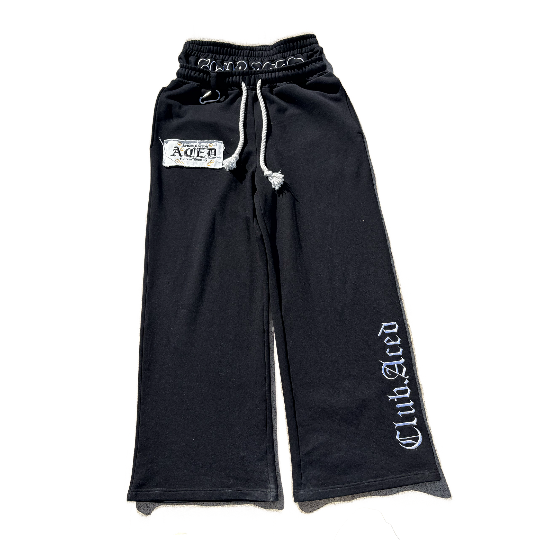 Double Waisted Sweats Black