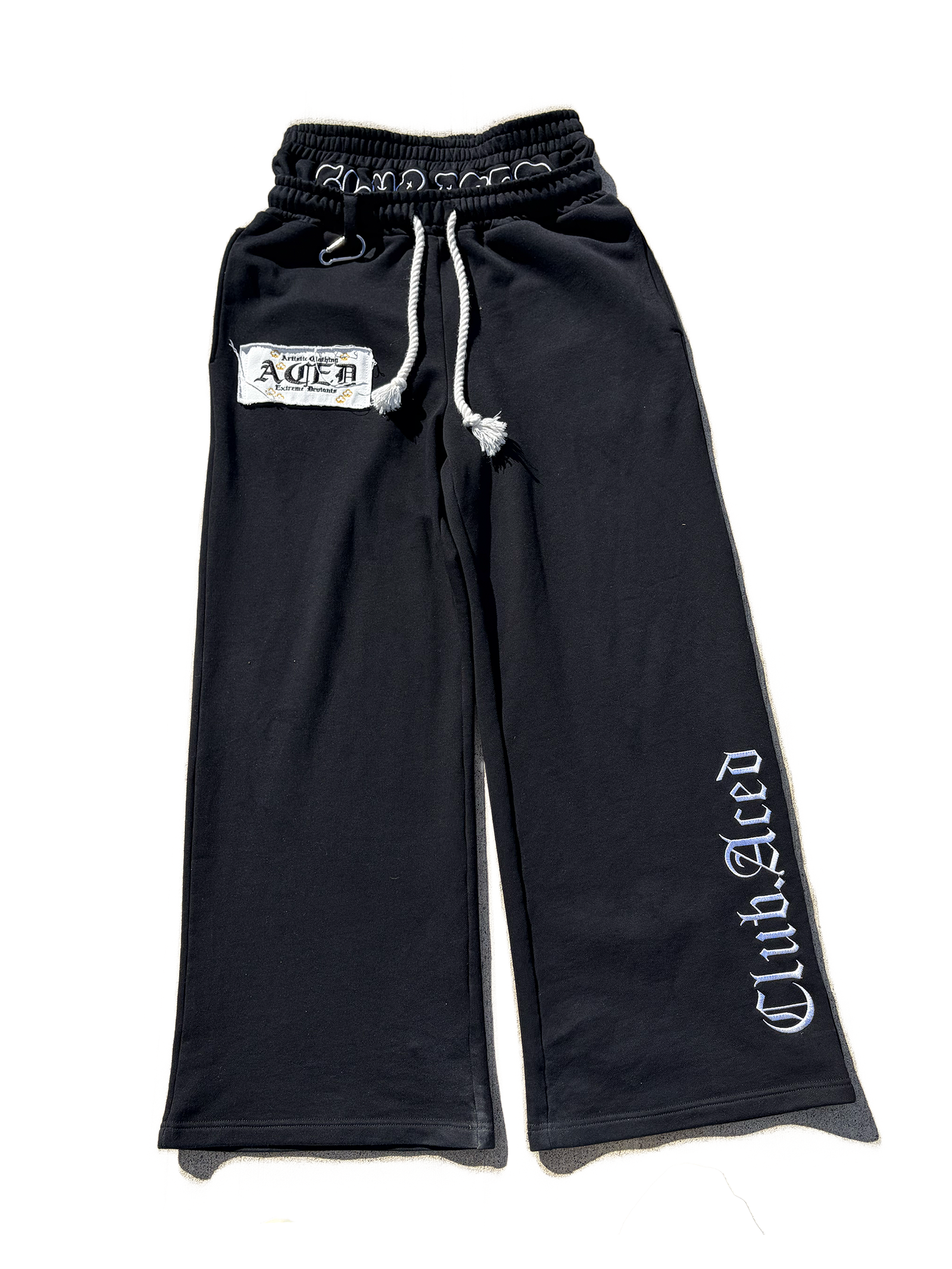 Double Waisted Sweats Black
